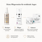 MOnB Pflegeroutine mit Gesichtstonic, EyeRevive Gel Aloe & Hydra Complex und Marine Collagen Complex Cream Fine.