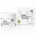 MOnB Jojoba Peelingcreme Intense im weißen Tiegel mit Verpackung, eine pflegende Peelingcreme mit Jojobaöl und Vitamin E.