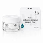MOnB Marine Collagen Complex Cream Fine im Tiegel mit weißer Produktbox als leichte Tagescreme für alle Hauttypen
