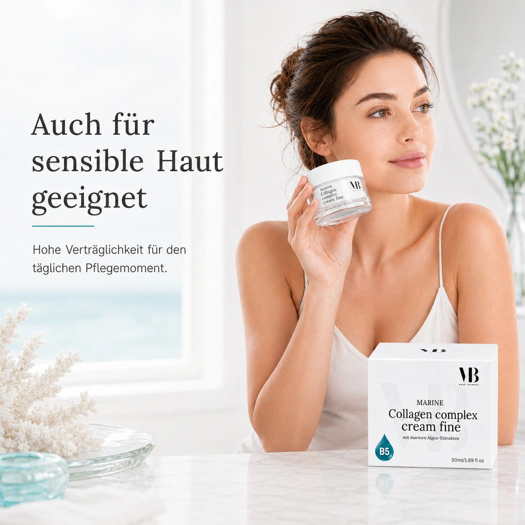 MOnB Marine Collagen Complex Cream Fine mit mariner Pflegewelt, B5 und Algen-Extrakten für Feuchtigkeit und ein geschmeidiges Hautgefühl