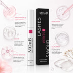 MOnB Lash & Eyebrow Serum mit Pro-Vitamin B5, Biotin, Peptid-Komplex und Hyaluron für gepflegte, voller wirkende Wimpern und Augenbrauen