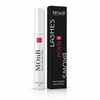 MOnB Lash & Eyebrow Serum mit schwarzer Produktbox auf weißem Hintergrund für gepflegte, voller wirkende Wimpern und Augenbrauen in 14 Tagen